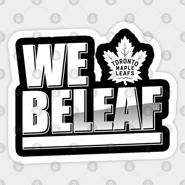 Toronto Maple Leafs We Be Leaf Sticker by capricorn